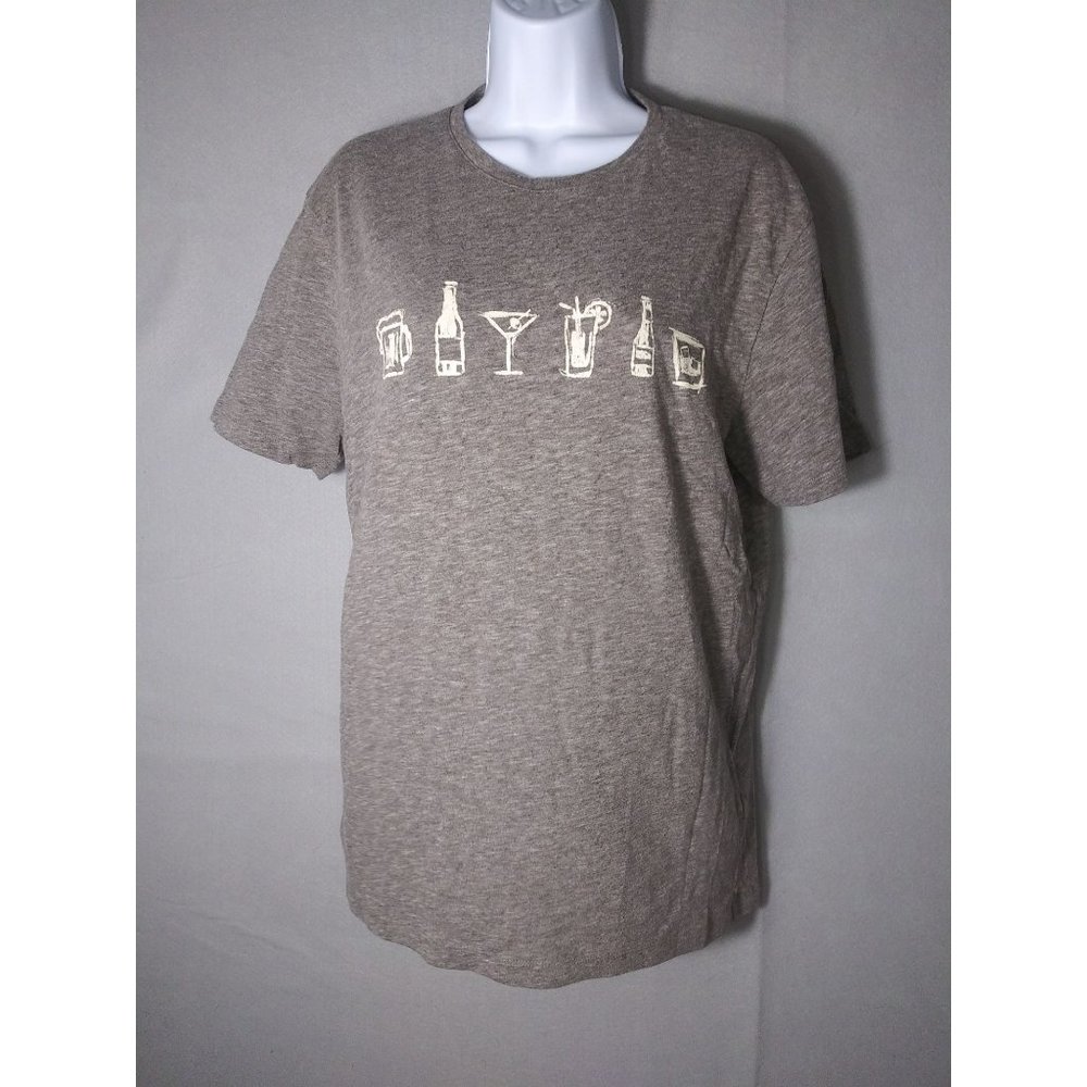 Banana Republic T Shirt Assorted Drinks Women's Size M